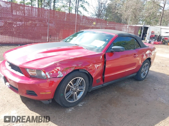 2012 Ford Mustang V6 with VIN 1ZVBP8EM4C5212726, listed as a IAAI auction lot 41509724 with 206,244 mi miles and . Bid and sale history available at carsss.com. Image 6.