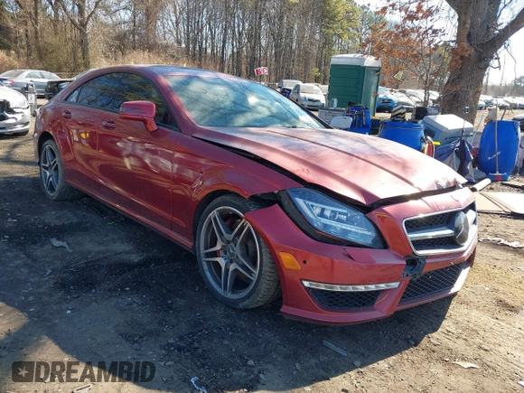 2014 Mercedes-Benz CLS 63 S AMG with VIN WDDLJ7GB2EA119248, listed as a IAAI auction lot 41564487 with 110,177 mi miles and . Bid and sale history available at DreamBid. Image 1.