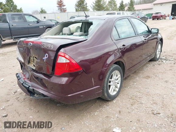 2012 Ford Fusion S with VIN 3FAHP0GA7CR361149, listed as a IAAI auction lot 42113099 with 75,495 mi miles and . Bid and sale history available at carsss.com. Image 4.