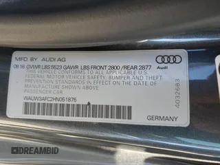 2017 Audi A7 Premium Plus with VIN WAUW3AFC2HN051875, listed as a Copart auction lot 43174955 with 125,521 mi miles and Salvage Title. Bid and sale history available at carsss.com. Image 12.
