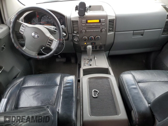 2005 Nissan Titan SE with VIN 1N6BA07B75N578164, listed as a Copart auction lot 41829305 with 200,105 mi miles and Salvage Title. Bid and sale history available at DreamBid. Image 8.