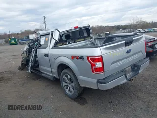2019 Ford F-150 XL with VIN 1FTEW1E56KFB25731, listed as a IAAI auction lot 41864352 with 1 mi miles. Bid and sale history available at carsss.com. Image 3.