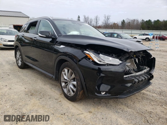 2019 Infiniti QX50 LUXE with VIN 3PCAJ5M3XKF140449, listed as a Copart auction lot 66702012 with 48,468 mi miles. Bid and sale history available at carsss.com. Image 1.
