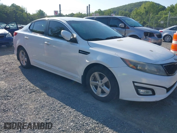 2015 Kia Optima LX with VIN 5XXGM4A70FG472650, listed as a IAAI auction lot 42698013 with 213,713 mi miles and . Bid and sale history available at DreamBid. Image 1.