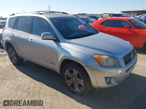 2010 Toyota RAV4 Sport with VIN JTMRF4DVXA5033966, listed as a IAAI auction lot 41131655 with 222,257 mi miles. Bid and sale history available at carsss.com. Image 1.