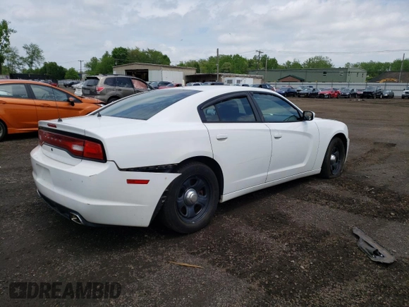 2012 Dodge Charger Police z VIN 2C3CDXAT3CH146660, wystawiony jako Copart lot #56912075 z przebiegiem 49 214 mil mil oraz Szkoda całkowita • Salvage title. Historia ofert i sprzedaży dostępna na DreamBid. Obrazek 3.