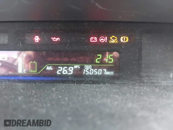 2012 Toyota Prius Two with VIN JTDZN3EU0C3179102, listed as a IAAI auction lot 42248858 with 150,507 mi miles and . Bid and sale history available at DreamBid. Image 15.