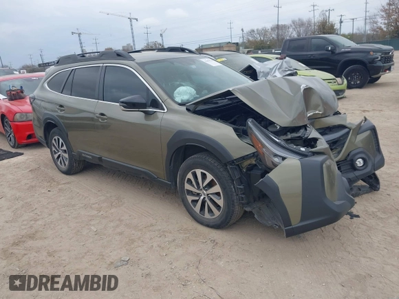 2024 Subaru Outback Premium с VIN 4S4BTADC5R3112746, выставлен на аукционе IAAI как лот 41693526 с пробегом 54 059 миль миль и . История ставок и продаж доступна на DreamBid. Изображение 1.