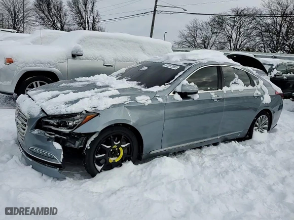 2016 Hyundai Genesis 3.8L with VIN KMHGN4JE5GU109960, listed as a Copart auction lot 87997985 with 83,149 mi miles and Salvage Title. Bid and sale history available at carsss.com. Image 11.