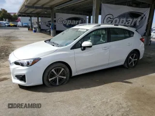 2019 Subaru Impreza Premium with VIN 4S3GTAD63K3725880, listed as a Copart auction lot 59520805 with 57,397 mi miles and Salvage title. Bid and sale history available at DreamBid. Image 1.