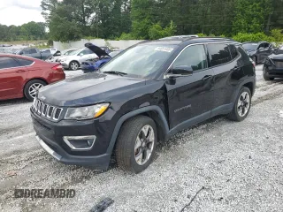 2019 Jeep Compass Limited with VIN 3C4NJCCB3KT675915, listed as a Copart auction lot 54651955 with 137,218 mi miles and Clean title. Bid and sale history available at DreamBid. Image 1.