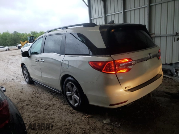 2019 Honda Odyssey EX-L with VIN 5FNRL6H76KB045998, listed as a Copart auction lot 51854455 with 42,558 mi miles and Salvage Title. Bid and sale history available at carsss.com. Image 2.