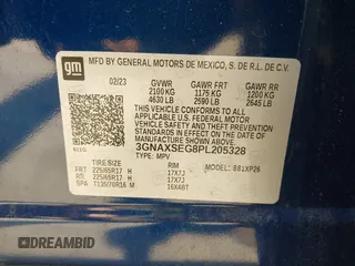 2023 Chevrolet Equinox LS с VIN 3GNAXSEG8PL205328, выставлен на аукционе IAAI как лот 42295890 с пробегом 19 078 миль миль и . История ставок и продаж доступна на DreamBid. Изображение 9.