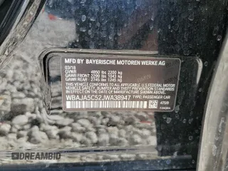 2018 BMW 5 Series 530i z VIN WBAJA5C52JWA38947, wystawiony jako Copart lot #48182405 z przebiegiem Nie podano mil oraz Szkoda całkowita • Salvage title. Historia ofert i sprzedaży dostępna na DreamBid. Obrazek 14.