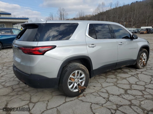 2022 Chevrolet Traverse LS with VIN 1GNERFKW2NJ113070, listed as a Copart auction lot 44568565 with 0 mi miles and Salvage Title. Bid and sale history available at carsss.com. Image 3.