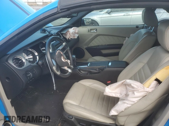 2010 Ford Mustang V6 with VIN 1ZVBP8EN4A5145597, listed as a Copart auction lot 57569444 with 40,073 mi miles and Salvage Title. Bid and sale history available at carsss.com. Image 7.