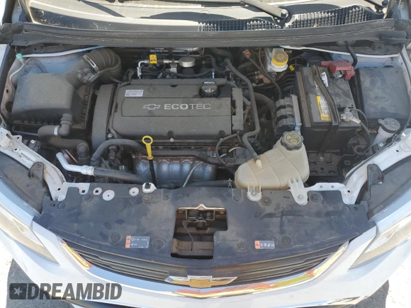 2018 Chevrolet Sonic LT with VIN 1G1JD5SGXJ4114333, listed as a Copart auction lot 60849815 with 44,074 mi miles and Salvage title. Bid and sale history available at DreamBid. Image 11.