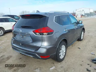 2017 Nissan Rogue SV with VIN KNMAT2MV9HP537448, listed as a IAAI auction lot 41609222 with 71,971 mi miles. Bid and sale history available at carsss.com. Image 4.