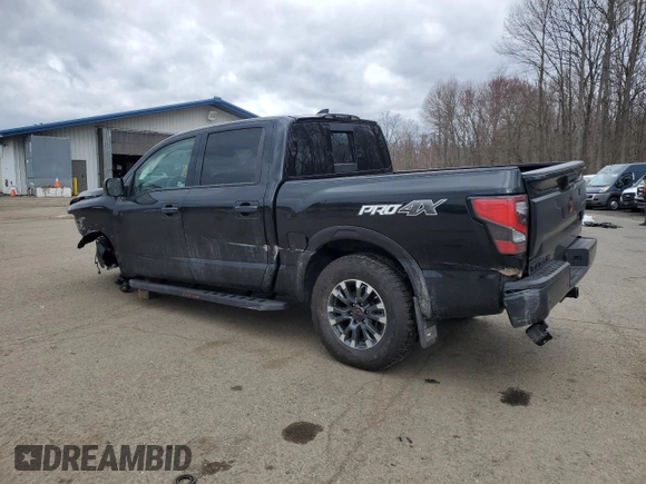 2024 Nissan Titan Pro-4X z VIN 1N6AA1ED9RN108679, wystawiony jako Copart lot #53356715 z przebiegiem 23 038 mil mil oraz Szkoda całkowita • Salvage title. Historia ofert i sprzedaży dostępna na DreamBid. Obrazek 2.