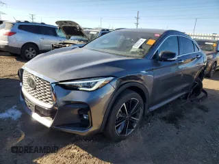 2022 Infiniti QX55 Essential with VIN 3PCAJ5K38NF102239, listed as a Copart auction lot 83263104 with 20,846 mi miles and Clean Title. Bid and sale history available at DreamBid. Image 1.
