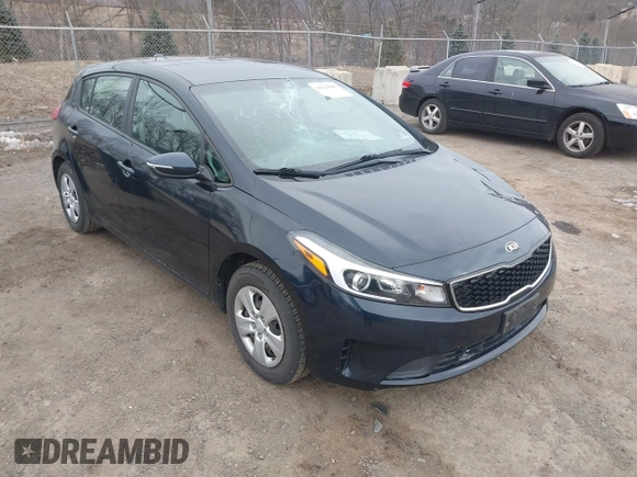 2017 Kia Forte5 LX with VIN KNAFK5A89H5702044, listed as a IAAI auction lot 41623085 with 73,815 mi miles. Bid and sale history available at carsss.com. Image 1.