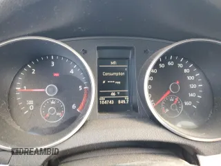 2012 Volkswagen Golf TDI with VIN WVWNM7AJ1CW016932, listed as a Copart auction lot 85508254 with 104,743 mi miles and Salvage title. Bid and sale history available at DreamBid. Image 9.