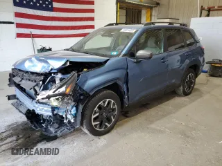 2025 Subaru Forester Premium with VIN JF2SLDDC9SH471002, listed as a Copart auction lot 56819605 with 3,711 mi miles and Salvage title. Bid and sale history available at DreamBid. Image 1.