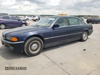 1997 BMW 7 Series 740il with VIN WBAGJ8324VDM02317, listed as a Copart auction lot 64879564 with 107,365 mi miles and Salvage Title. Bid and sale history available at carsss.com. Image 1.