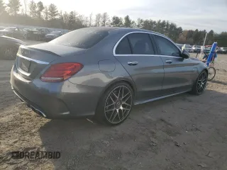 2017 Mercedes-Benz C 63 AMG with VIN 55SWF8GB3HU184554, listed as a Copart auction lot 77395064 with 106,723 mi miles and Salvage title. Bid and sale history available at DreamBid. Image 3.