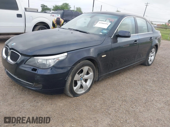 2008 BMW 5 Series 528i with VIN WBANU53568C113344, listed as a IAAI auction lot 41960354 with 194,459 mi miles and . Bid and sale history available at carsss.com. Image 2.