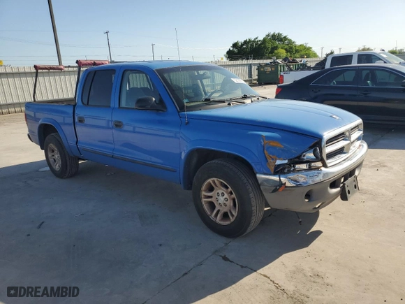 2002 Dodge Dakota SLT with VIN 1B7HL48N32S693817, listed as a Copart auction lot 52126605 with 238,782 mi miles and Salvage Title. Bid and sale history available at carsss.com. Image 4.