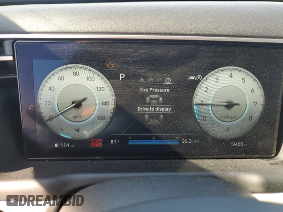 2023 Hyundai Tucson Limited with VIN 5NMJE3AE0PH292325, listed as a Copart auction lot 47001905 with 19,455 mi miles and Salvage Title. Bid and sale history available at carsss.com. Image 9.