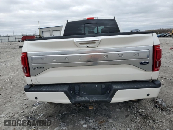 2017 Ford F-150 XL with VIN 1FTFW1EG7HFC64393, listed as a Copart auction lot 51105275 with 96,816 mi miles and Salvage Title. Bid and sale history available at carsss.com. Image 6.