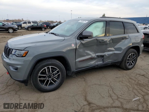 2021 Jeep Grand Cherokee Trailhawk with VIN 1C4RJFLG1MC867623, listed as a Copart auction lot 77439274 with 18,835 mi miles and Clean Title. Bid and sale history available at carsss.com. Image 1.