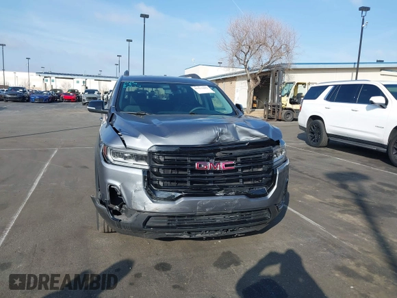 2021 GMC Acadia SLE with VIN 1GKKNKLA4MZ168921, listed as a IAAI auction lot 41562602 with 26,370 mi miles and . Bid and sale history available at DreamBid. Image 6.