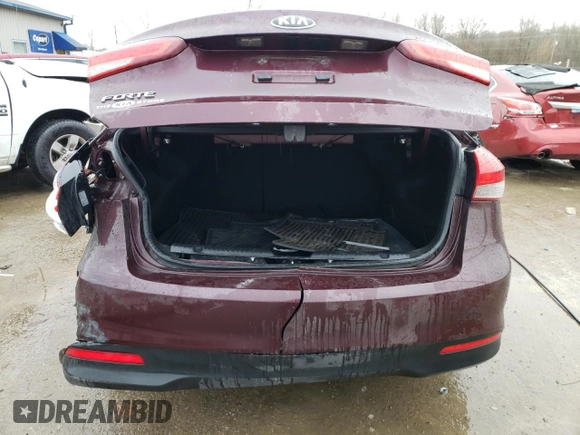 2017 Kia Forte LX with VIN 3KPFK4A75HE040455, listed as a Copart auction lot 85940524 with 158,902 mi miles and Non Repairable. Bid and sale history available at carsss.com. Image 6.