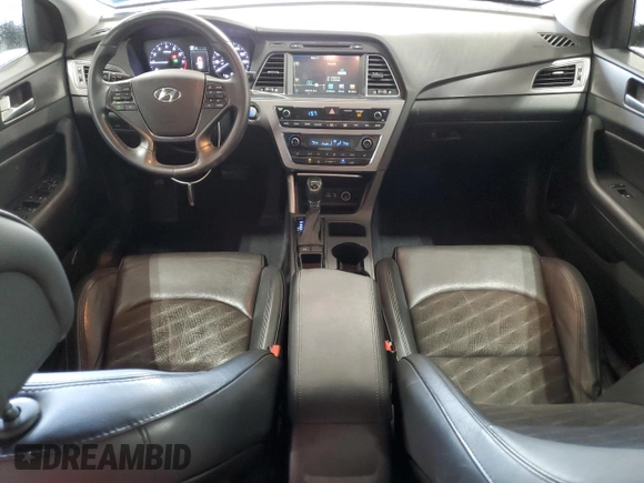 2015 Hyundai Sonata Sport with VIN 5NPE34AF1FH116102, listed as a Copart auction lot 58657855 with 111,726 mi miles and Salvage title. Bid and sale history available at DreamBid. Image 8.