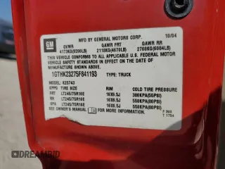 2005 GMC Sierra 2500HD SLT z VIN 1GTHK23275F841193, wystawiony jako Copart lot #75855694 z przebiegiem 288 414 mil mil oraz Szkoda całkowita • Salvage title. Historia ofert i sprzedaży dostępna na DreamBid. Obrazek 14.