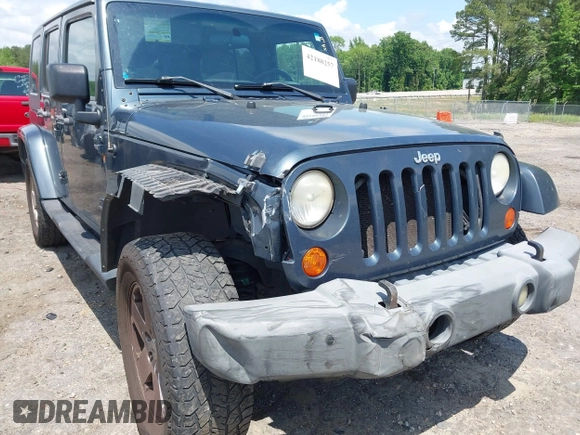 2007 Jeep Wrangler Unlimited Sahara with VIN 1J4GA59117L216687, listed as a IAAI auction lot 42188257 with 176,507 mi miles and . Bid and sale history available at DreamBid. Image 6.