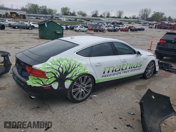 2014 Audi A7 Prestige with VIN WAU2GAFC2EN139596, listed as a Copart auction lot 51679715 with 115,355 mi miles and Salvage title. Bid and sale history available at DreamBid. Image 3.