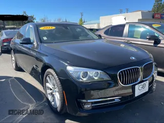 2015 BMW 7 Series 740i with VIN WBAYA6C55FGK16403, listed as a Copart auction lot 73599724 with 76,062 mi miles and Clean Title. Bid and sale history available at DreamBid. Image 1.