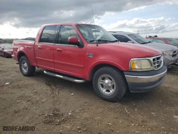 2001 Ford F-150 SuperCrew XLT with VIN 1FTRW07L11KE28896, listed as a Copart auction lot 51108215 with 260,968 mi miles and Salvage Title. Bid and sale history available at carsss.com. Image 4.