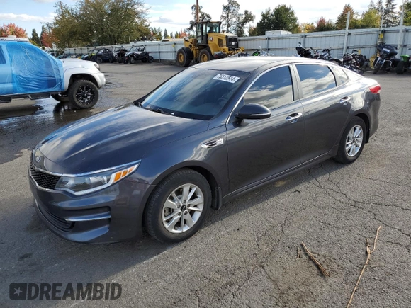 2017 Kia Optima LX with VIN 5XXGT4L32HG156845, listed as a Copart auction lot 76312814 with 124,810 mi miles and Clean Title. Bid and sale history available at carsss.com. Image 1.