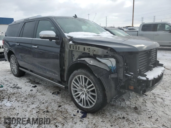 2023 Ford Expedition Max Platinum with VIN 1FMJK1M87PEA25684, listed as a Copart auction lot 42228045 with 9,861 mi miles and Clean title. Bid and sale history available at DreamBid. Image 4.