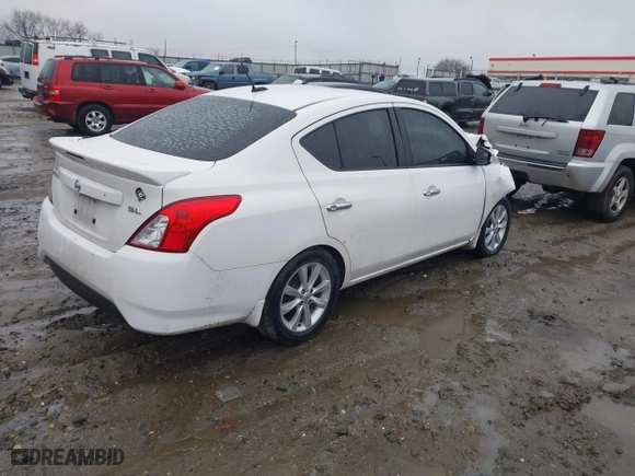 2017 Nissan Versa Sedan SV with VIN 3N1CN7AP1HL856590, listed as a IAAI auction lot 41555911 with 198,837 mi miles. Bid and sale history available at carsss.com. Image 4.