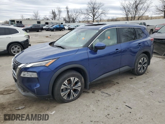 2022 Nissan Rogue SV with VIN 5N1BT3BB5NC716510, listed as a Copart auction lot 44305935 with 31,614 mi miles and Salvage Title. Bid and sale history available at carsss.com. Image 1.