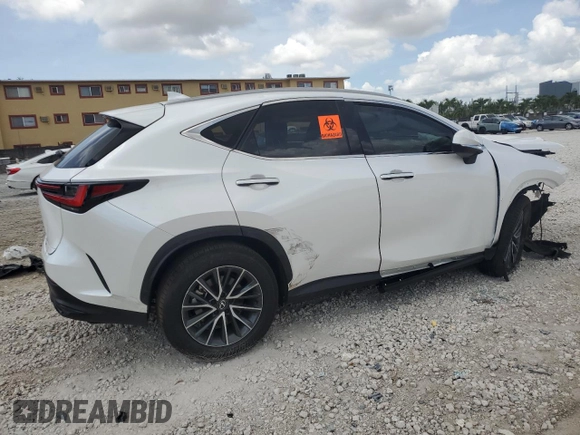 2025 Lexus NX 350 Premium with VIN 2T2GGCEZ9SC076517, listed as a Copart auction lot 58912265 with 4,530 mi miles and Non repairable. Bid and sale history available at DreamBid. Image 3.