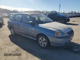 2004 Kia Rio with VIN KNADC165646193322, listed as a Copart auction lot 44667955 with 174,387 mi miles and Clean Title. Bid and sale history available at carsss.com. Image 4.