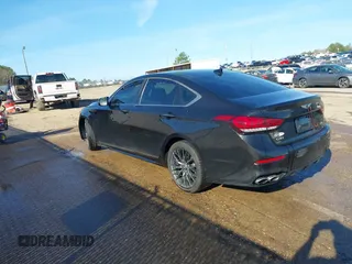2019 Genesis G80 3.3T Sport with VIN KMTFN4JB6KU326255, listed as a IAAI auction lot 41154949 with 74,524 mi miles. Bid and sale history available at carsss.com. Image 3.
