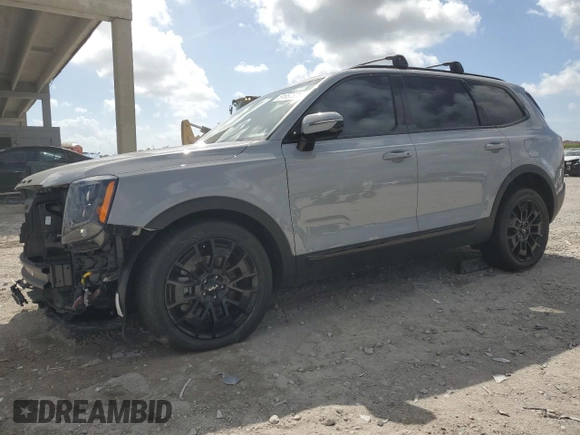 2022 Kia Telluride SX with VIN 5XYP5DHC4NG297894, listed as a Copart auction lot 51652305 with 36,308 mi miles and Salvage Title. Bid and sale history available at carsss.com. Image 1.